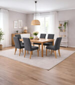 Plišani prekrivač za stolice tamno siva - Slika 2
